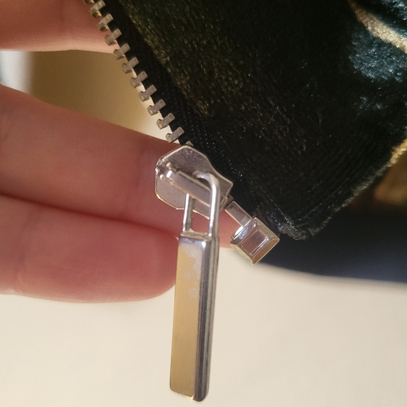 Zara Basic Floral Print Velvet Track Jacket - Picture 6 of 11